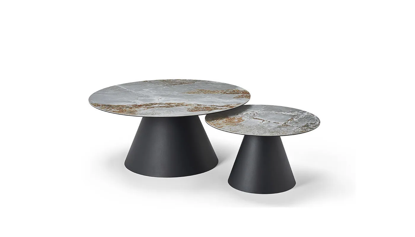 Guéridon rond Astre – Black Stone